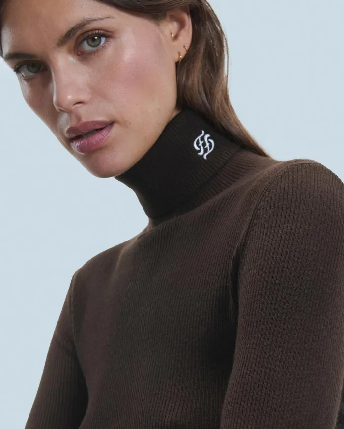 From Future Merino Wool Sweaters Women Turtleneck Sweater Utopic Green