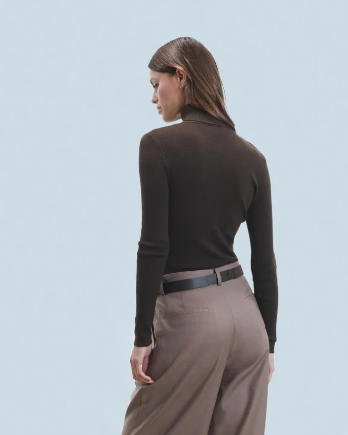 From Future Merino Wool Sweaters Women Turtleneck Sweater Utopic Green