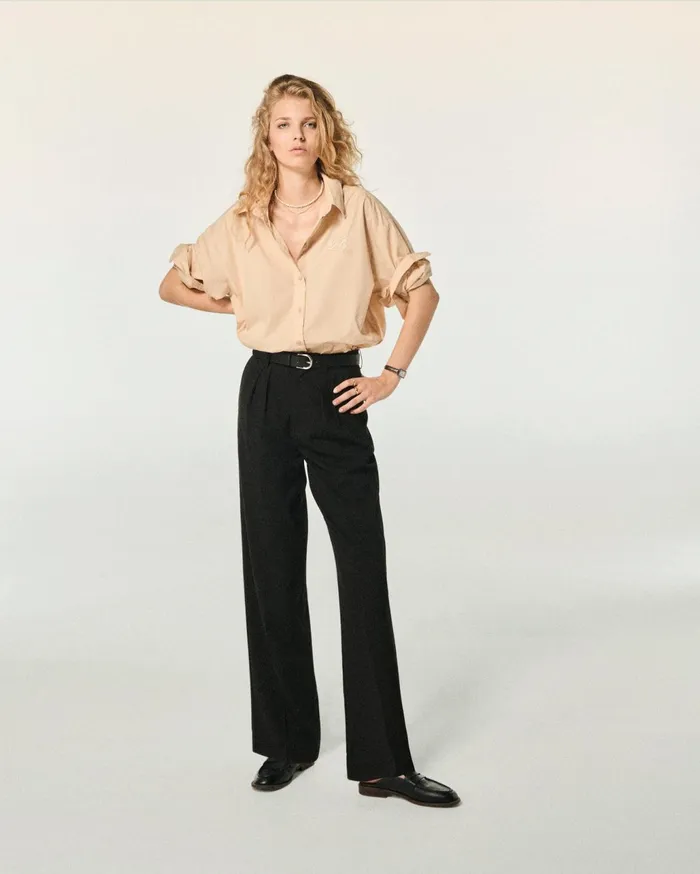 From Future Pants Women Wide Leg Pants Black