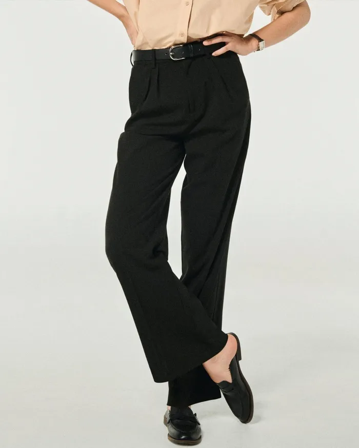 From Future Pants Women Wide Leg Pants Black