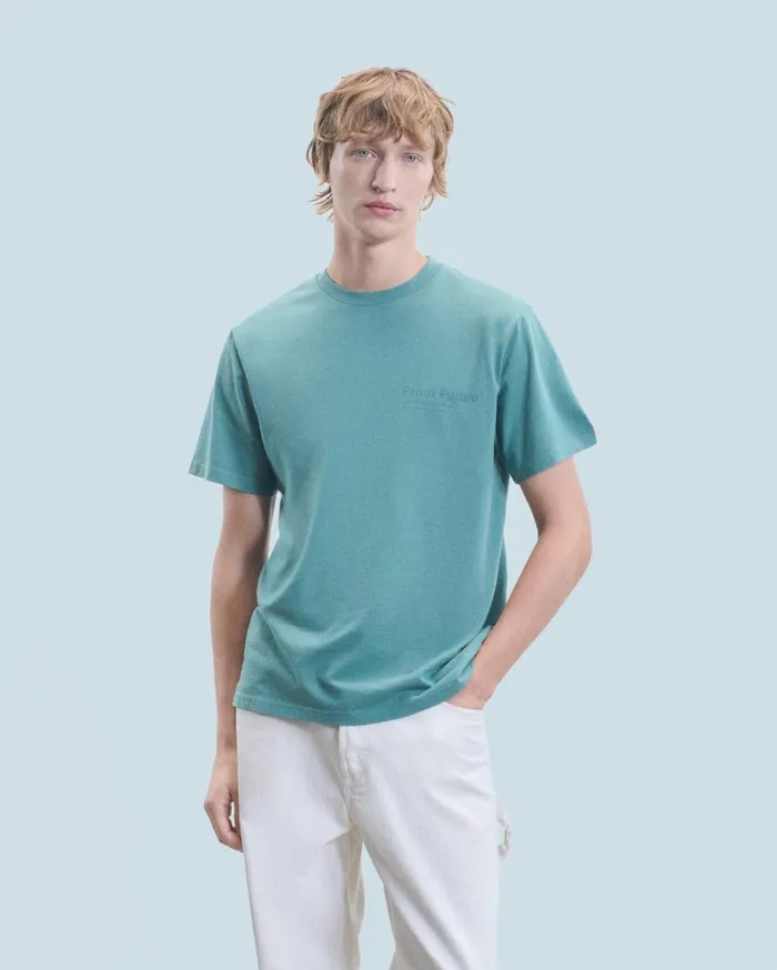 From Future Shirts and TShirts Men Crewneck TShirt Creative Division Washed Green Almond