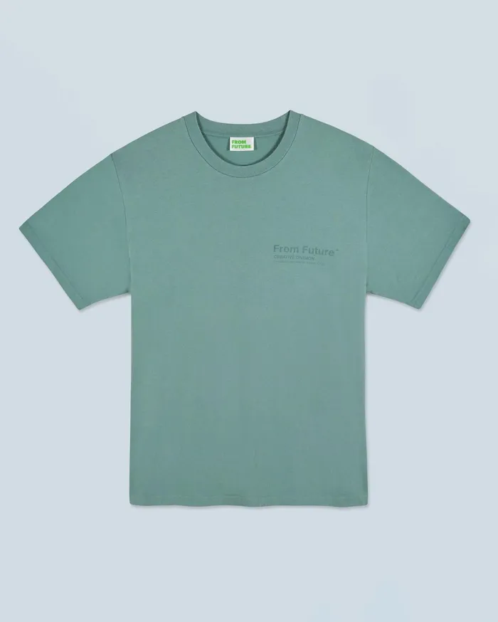 From Future Shirts and TShirts Men Crewneck TShirt Creative Division Washed Green Almond