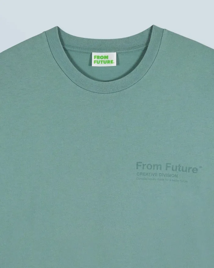 From Future Shirts and TShirts Men Crewneck TShirt Creative Division Washed Green Almond