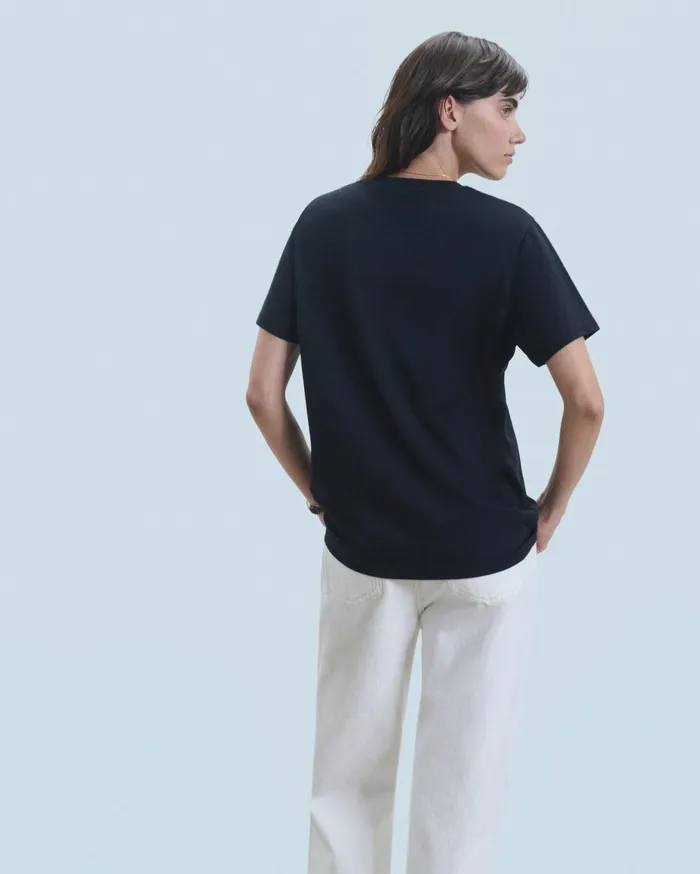 From Future Shirts TShirts and Tops Women Crewneck Short Sleeve TShirt Black