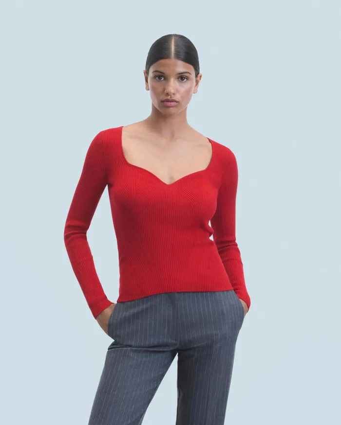 From Future Shirts TShirts and Tops Women Long Sleeve Top Hot Red