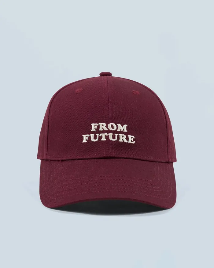From Future Tote Bags Curved Visor Cap Burgundy