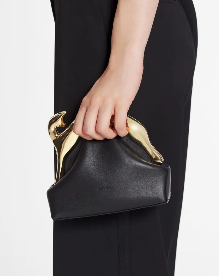 Fusion Cat Leather Clutch Bag Black Women Lanvin Mini Bags and Clutches Fusion Cat Leather Clutch Bag Black Women Lanvin Mini Bags and Clutches