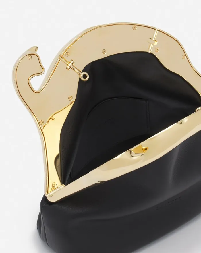 Fusion Cat Leather Clutch Bag Black Women Lanvin Mini Bags and Clutches Fusion Cat Leather Clutch Bag Black Women Lanvin Mini Bags and Clutches