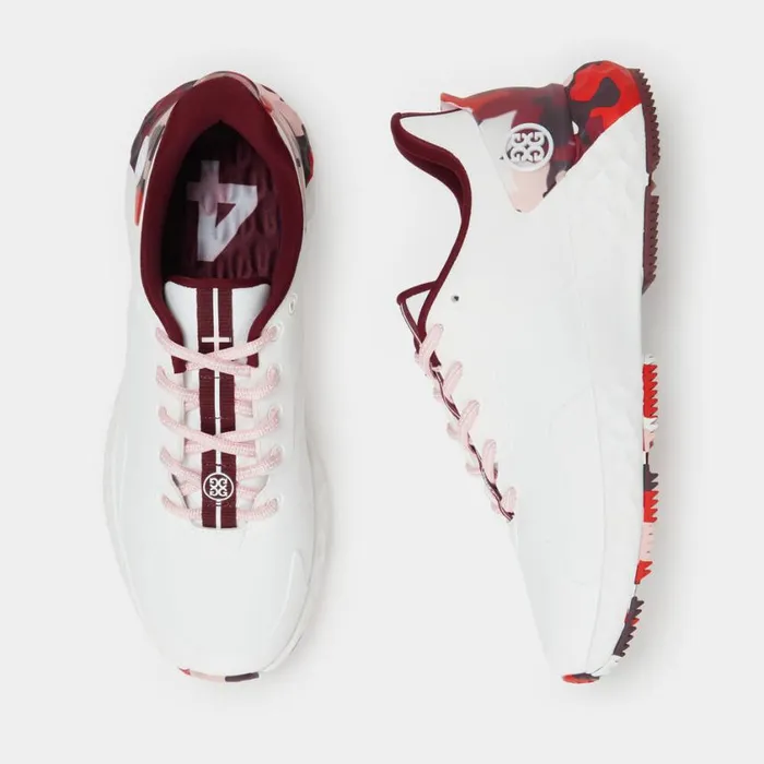 GFORE Golf Shoes Women MG4 CAMO CONTRAST GOLF SHOE Snow Cabernet