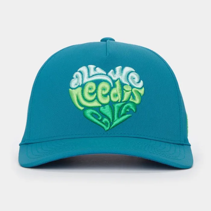 GFORE Hats MenWomen ALL WE NEED IS GOLF TWILL SNAPBACK HAT Petrol