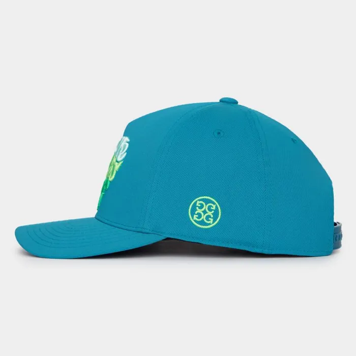 GFORE Hats MenWomen ALL WE NEED IS GOLF TWILL SNAPBACK HAT Petrol
