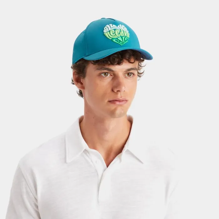 GFORE Hats MenWomen ALL WE NEED IS GOLF TWILL SNAPBACK HAT Petrol