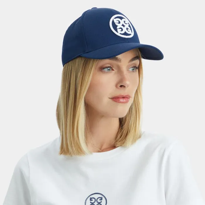 GFORE Hats MenWomen CIRCLE G039S STRETCH TWILL SNAPBACK HAT Twilight