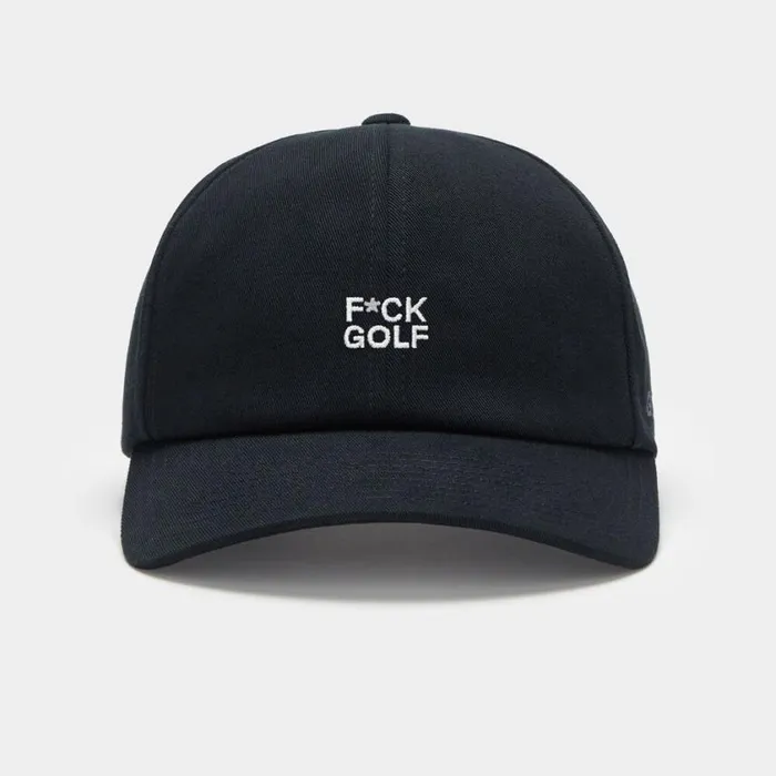 GFORE Hats MenWomen FCK GOLF COTTON TWILL RELAXED FIT SNAPBACK HAT Onyx