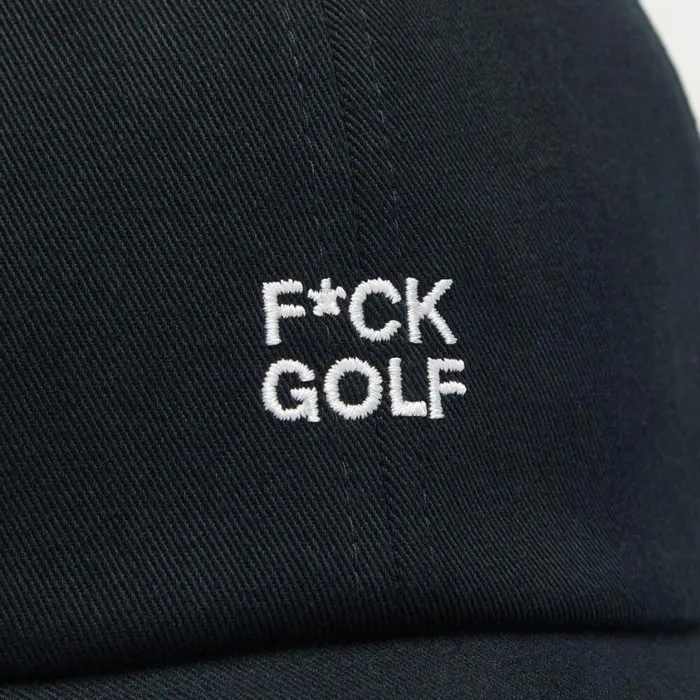 GFORE Hats MenWomen FCK GOLF COTTON TWILL RELAXED FIT SNAPBACK HAT Onyx