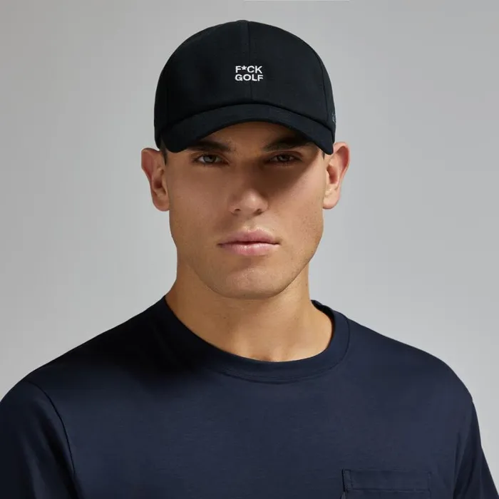 GFORE Hats MenWomen FCK GOLF COTTON TWILL RELAXED FIT SNAPBACK HAT Onyx