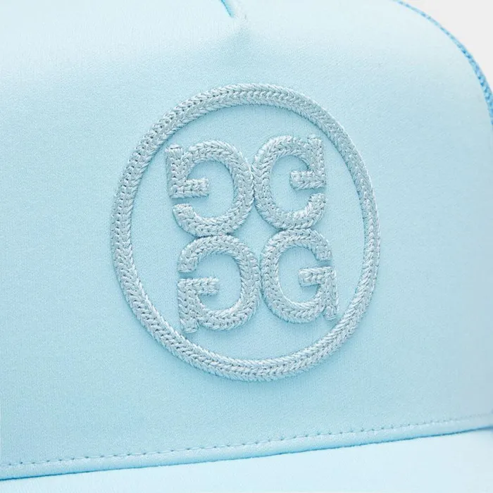 GFORE Hats MenWomen SOUTACHE KNIT INTERLOCK TALL TRUCKER HAT Powder GFORE Hats MenWomen SOUTACHE KNIT INTERLOCK TALL TRUCKER HAT Powder
