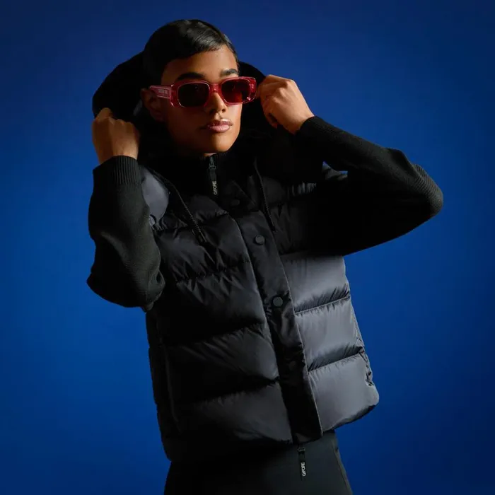 GFORE Outerwear Women DOWN FILLED HYBRID QUILTED OPS JACKET Onyx