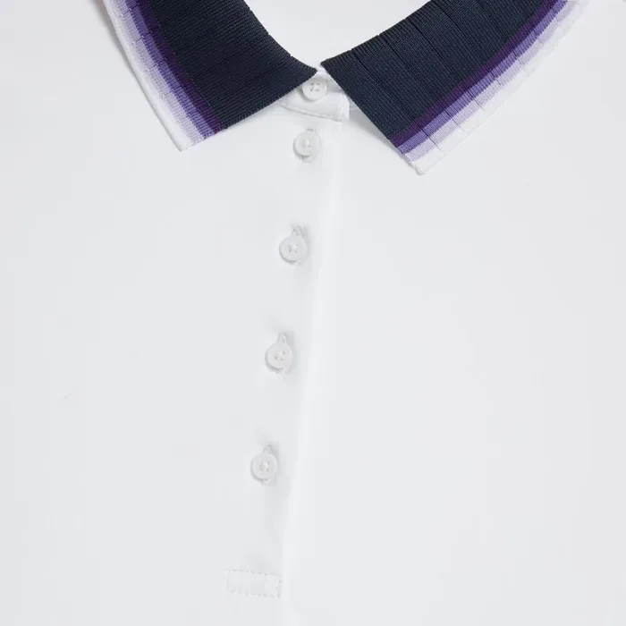 GFORE Polos and Shirts Women CONTRAST SILKY TECH NYLON POLO Snow GFORE Polos and Shirts Women CONTRAST SILKY TECH NYLON POLO Snow