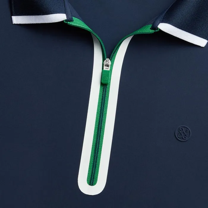 GFORE Polos and Shirts Women LIGHTWEIGHT WARP KNIT QUARTER ZIP LONG SLEEVE POLO Twilight