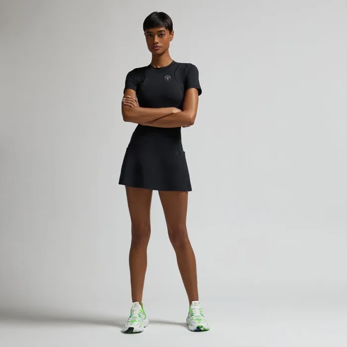 GFORE Polos and Shirts Women LTD RELEASE 2025 US OPEN ESSENTIAL TECH COTTON JERSEY OPS TEE Onyx GFORE Polos and Shirts Women LTD RELEASE 2025 US OPEN ESSENTIAL TECH COTTON JERSEY OPS TEE Onyx