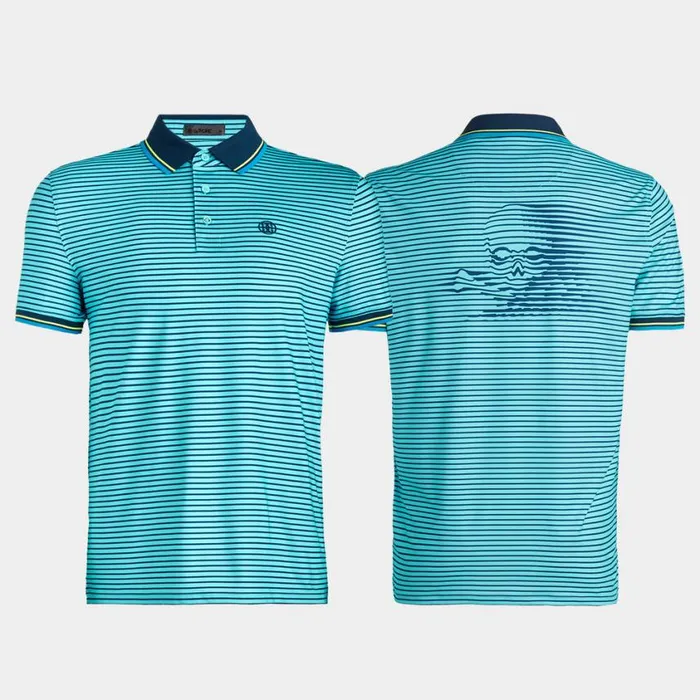 GFORE Polos Men SKULL and TEES 3D TECH JERSEY POLO Storm