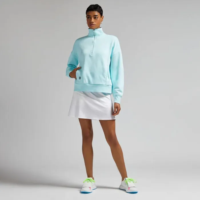 GFORE Pullovers Women PRAY FOR BIRDIES FRENCH TERRY QUARTER ZIP BOXY PULLOVER Daybreak GFORE Pullovers Women PRAY FOR BIRDIES FRENCH TERRY QUARTER ZIP BOXY PULLOVER Daybreak