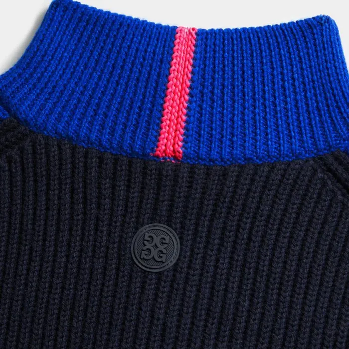 GFORE Sweaters Men COLOURBLOCK MERINO WOOL FULL ZIP SWEATER JACKET Racer