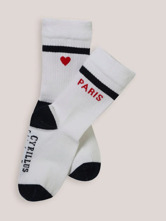 Girls Cyrillus Accessories Olympic Games Socks Ecru