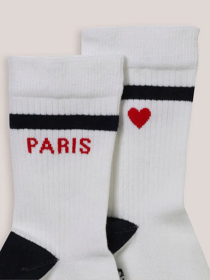 Girls Cyrillus Accessories Olympic Games Socks Ecru Girls Cyrillus Accessories Olympic Games Socks Ecru
