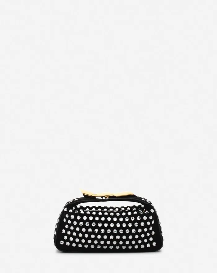 Haute Squence Leather Clutch Bag With Rhinestones Black Women Lanvin Crossbody Bags and Shoulder Bags Haute Squence Leather Clutch Bag With Rhinestones Black Women Lanvin Crossbody Bags and Shoulder Bags