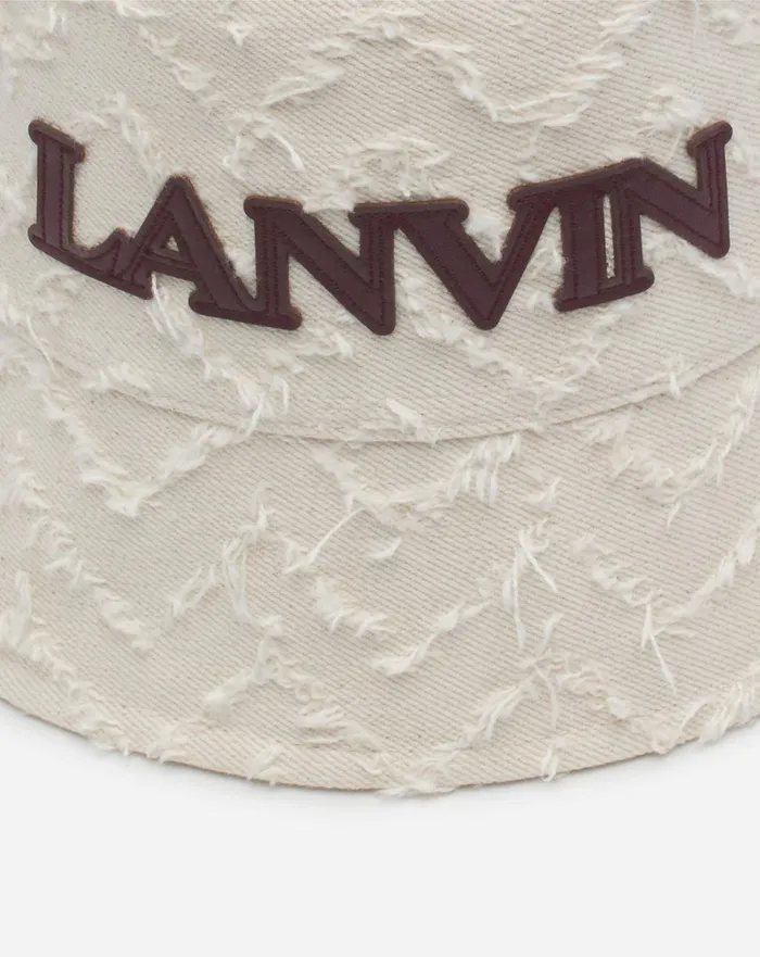 Herringbone Motif Lanvin Bucket Hat Light Beigeburgundy Women Lanvin Hats Herringbone Motif Lanvin Bucket Hat Light Beigeburgundy Women Lanvin Hats