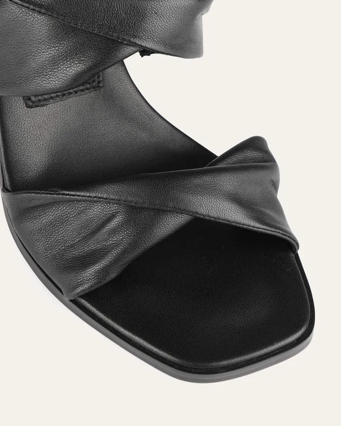 HIGH SANDALS jomercer Women Caylie high heel sandals black leather HIGH SANDALS jomercer Women Caylie high heel sandals black leather