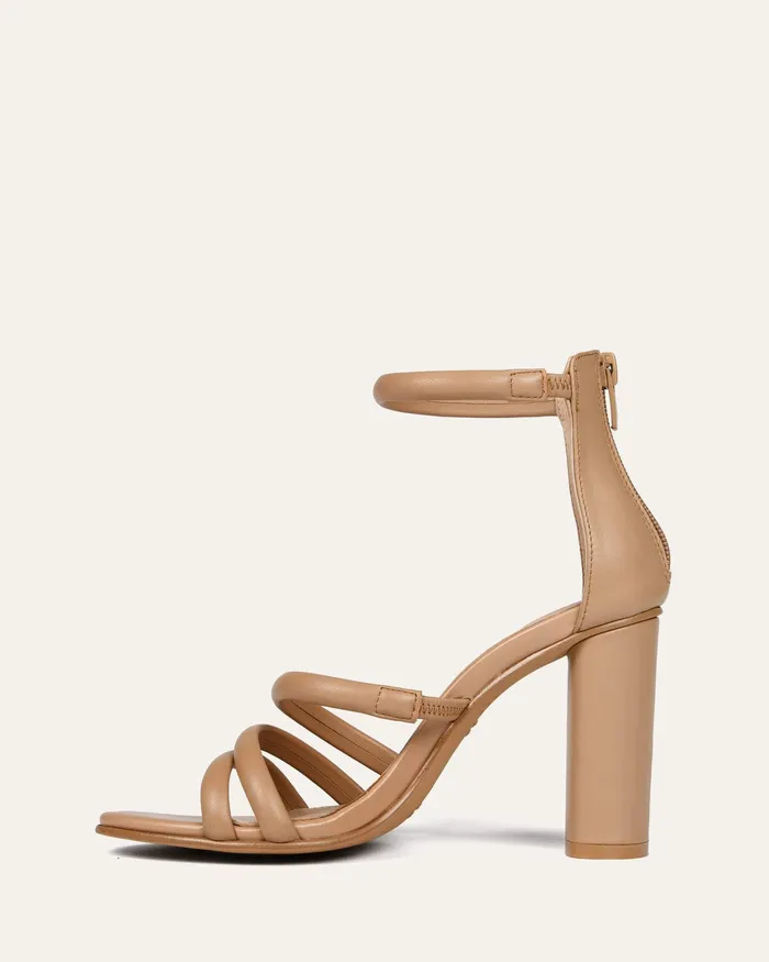 HIGH SANDALS Women jomercer Pippin high heel sandals beige leather HIGH SANDALS Women jomercer Pippin high heel sandals beige leather