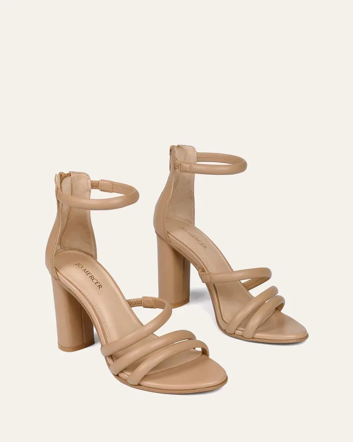 HIGH SANDALS Women jomercer Pippin high heel sandals beige leather HIGH SANDALS Women jomercer Pippin high heel sandals beige leather