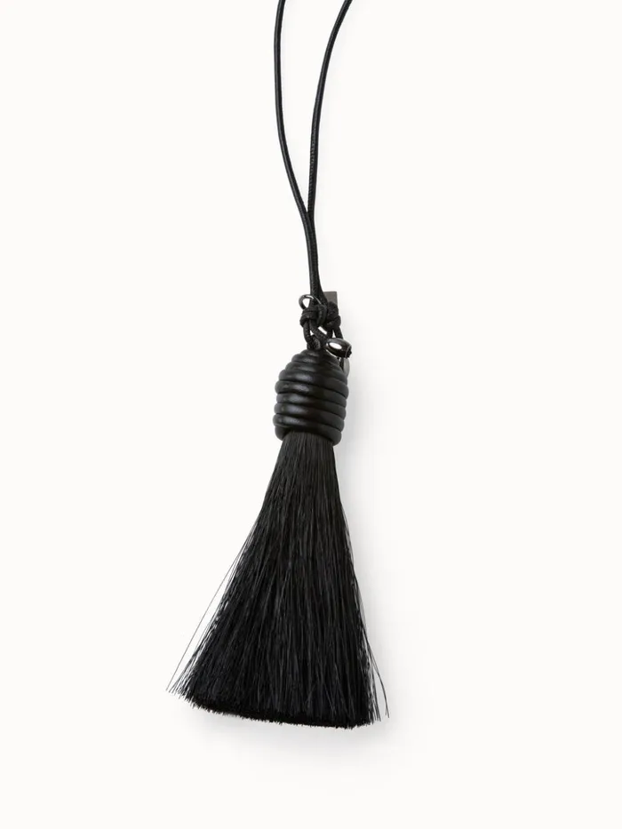Horsehair Necklace Noir Women Akris Necklaces