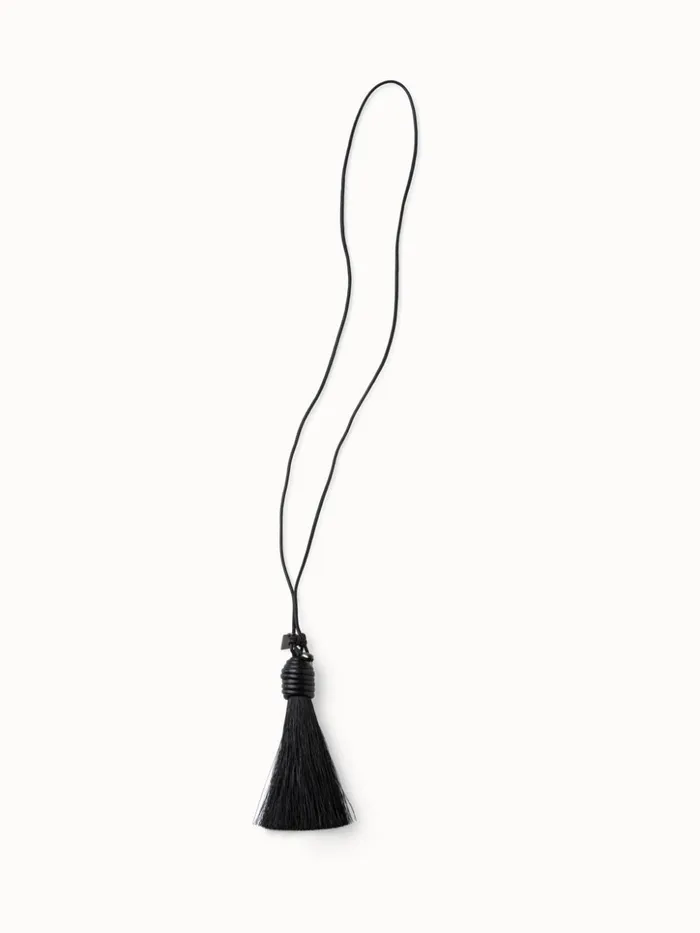Horsehair Necklace Noir Women Akris Necklaces