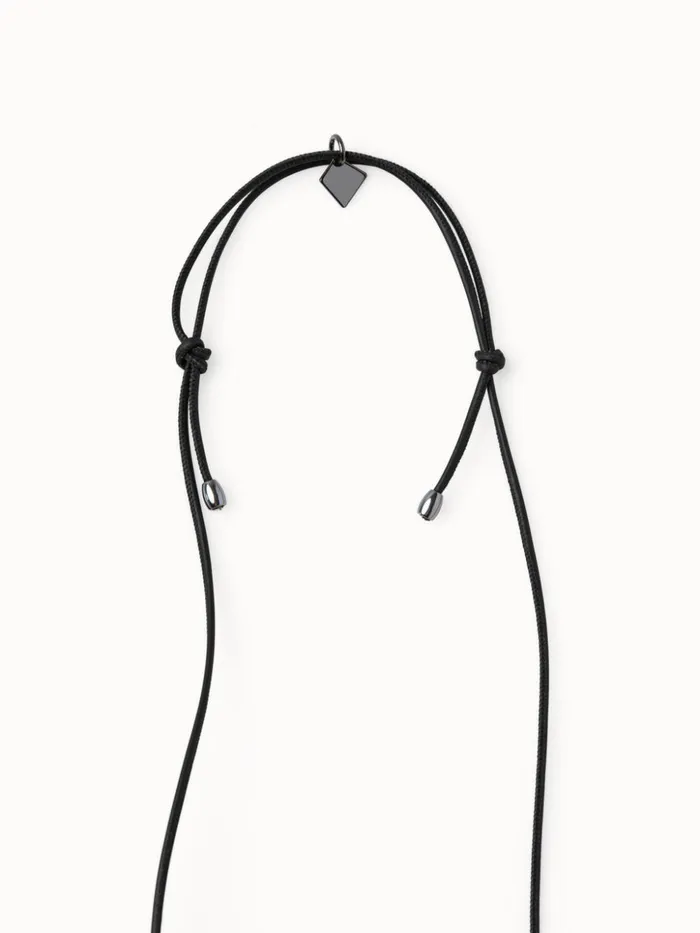 Horsehair Necklace Noir Women Akris Necklaces