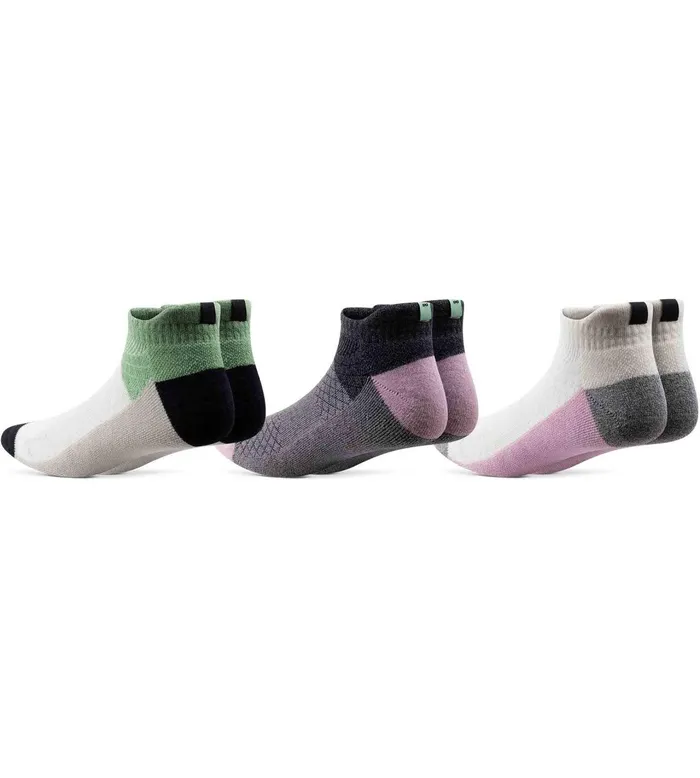 Hustle Cushion Low Cut White Black Grey Socks 3 Pack Men Pair Of Thieves LowCut