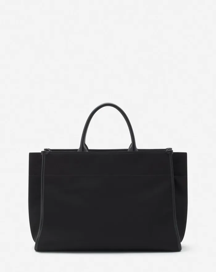 Inandout Medium Canvas Tote Bag Black Men Lanvin Tote Bags