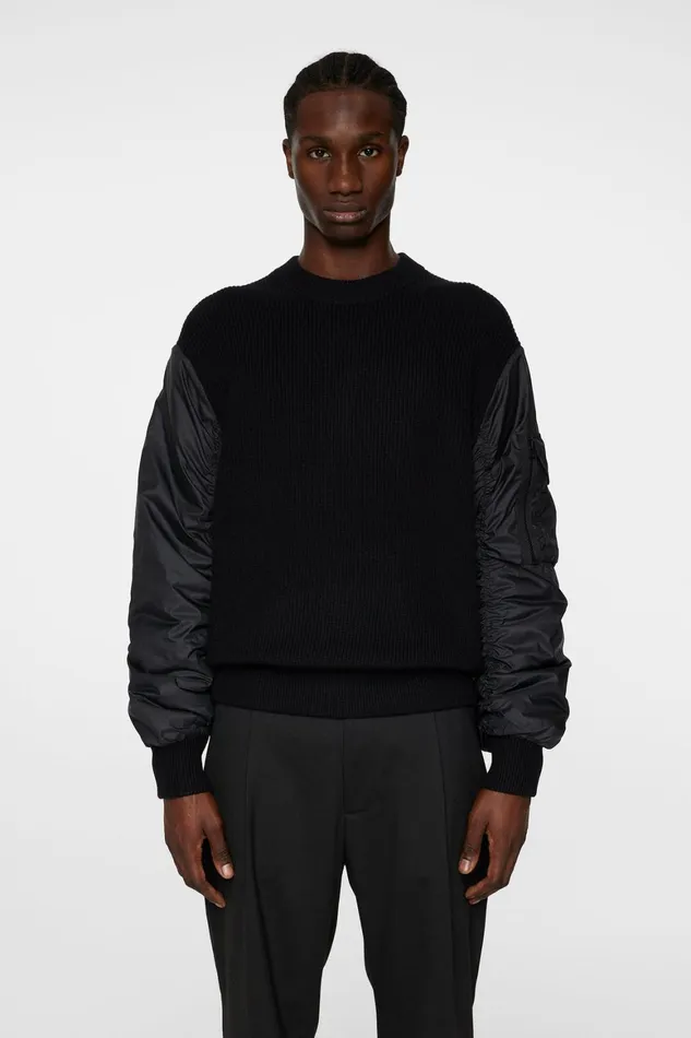 JLindeberg Bow Bomber Knit Hybrid Men Knitwear