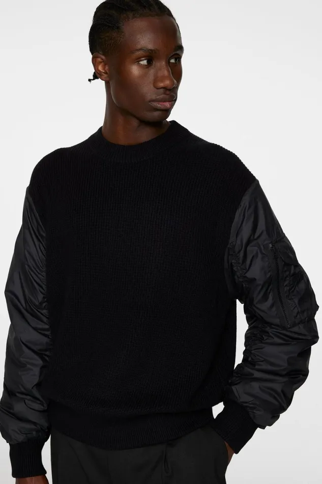 JLindeberg Bow Bomber Knit Hybrid Men Knitwear