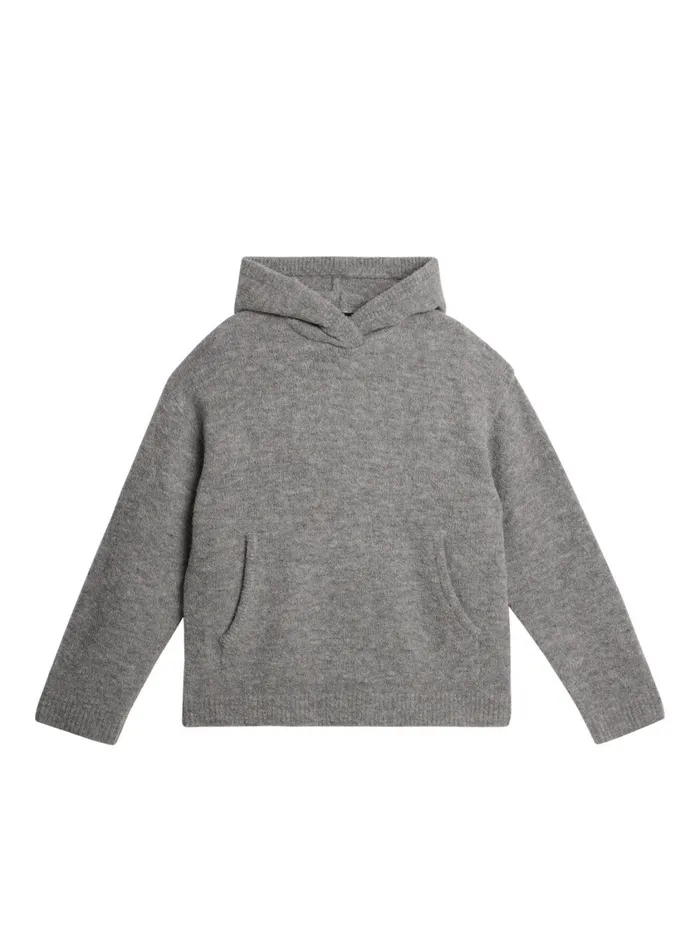JLindeberg Broon Alpaca Blend Hoodie Men Knitwear