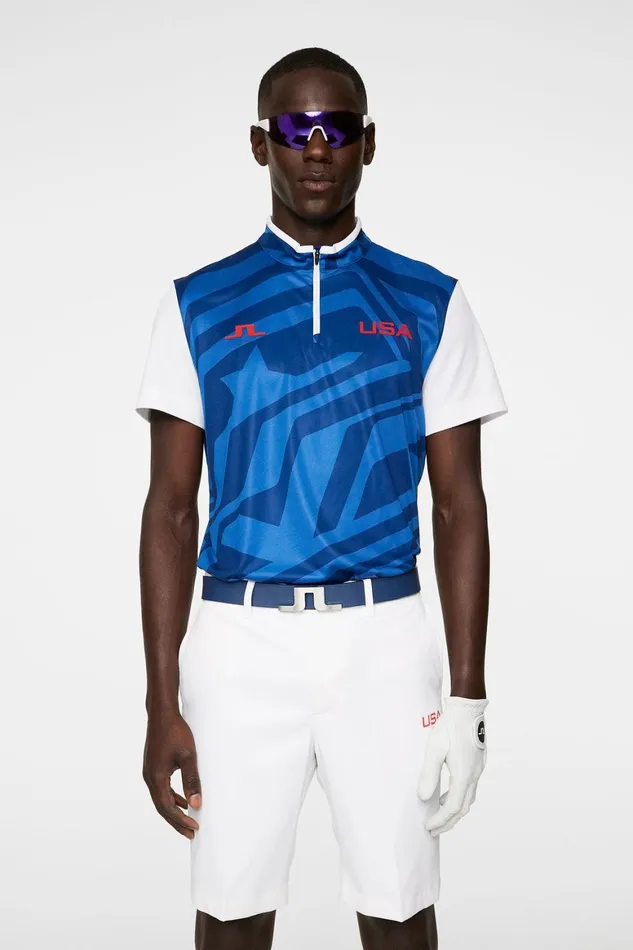 JLindeberg Fabien Mockneck Polo Men Polo Shirts