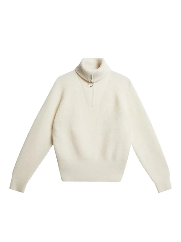 JLindeberg Finja Knitted Zip Sweater Women Knitwear