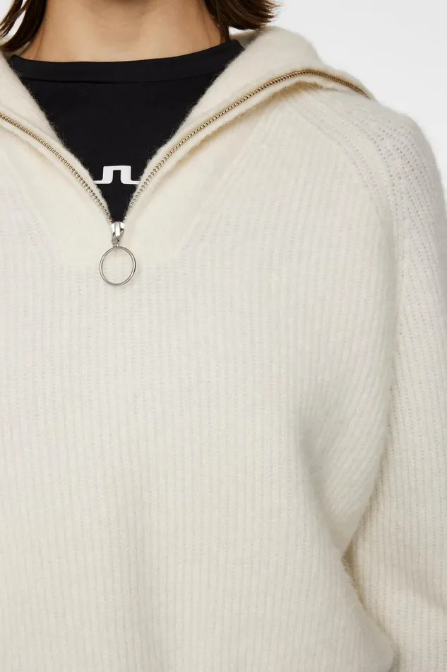 JLindeberg Finja Knitted Zip Sweater Women Knitwear