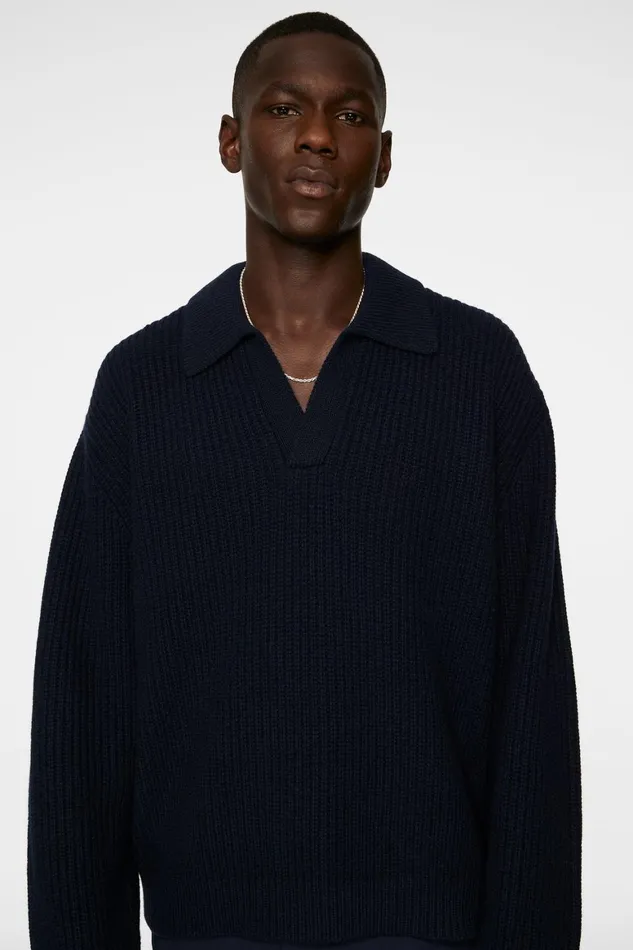 JLindeberg Jethro Heavy Polo Knit Men Knitwear