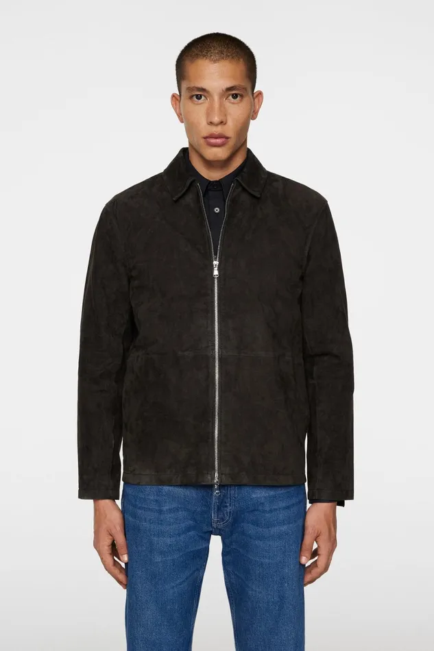JLindeberg Jonah Wr Suede Overshirt Men Overshirts