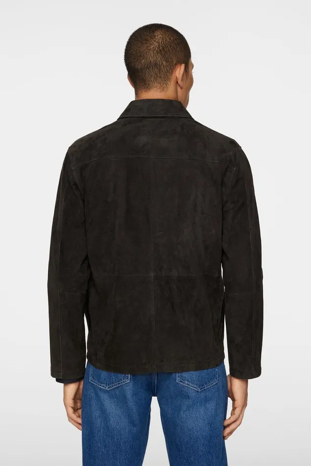JLindeberg Jonah Wr Suede Overshirt Men Overshirts