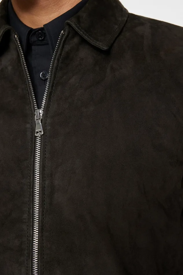 JLindeberg Jonah Wr Suede Overshirt Men Overshirts